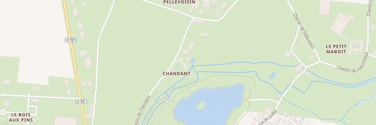Plan du 2 Che de Chandant à Chef-Boutonne