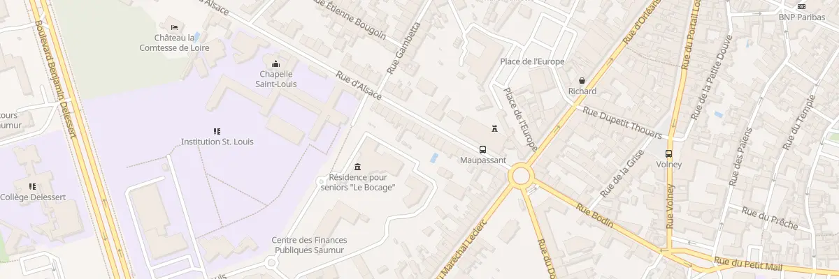 Plan du 27 Rue d’Alsace à Saumur