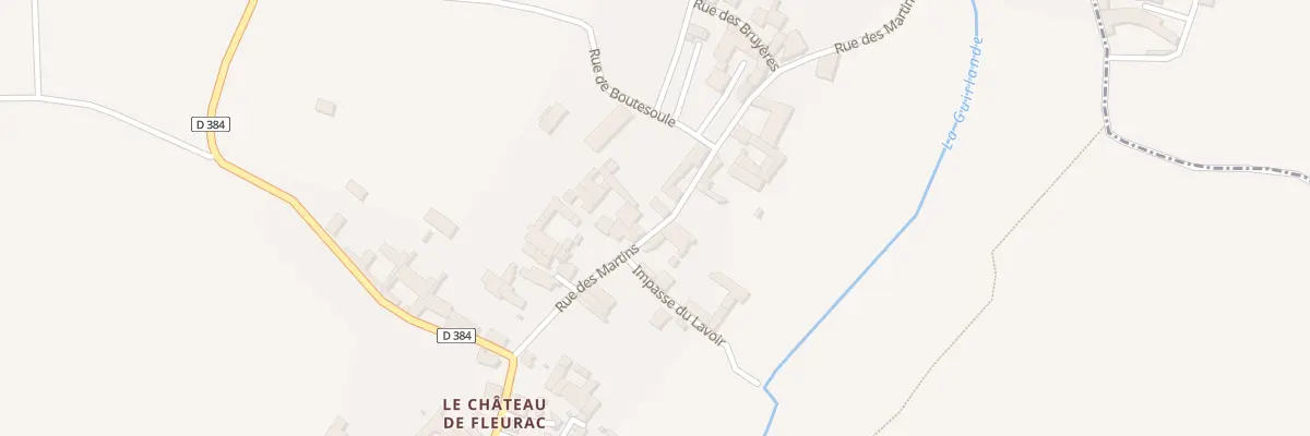 Plan du 5050 Rue des Martins à Fleurac