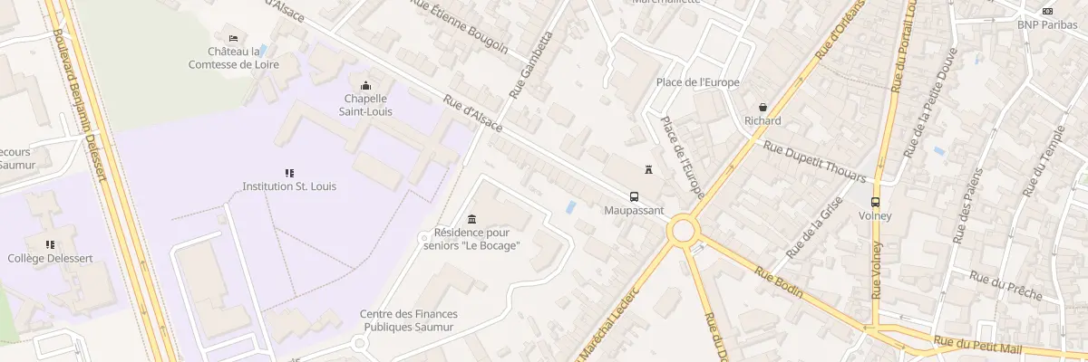 Plan du 29 Rue d’Alsace à Saumur