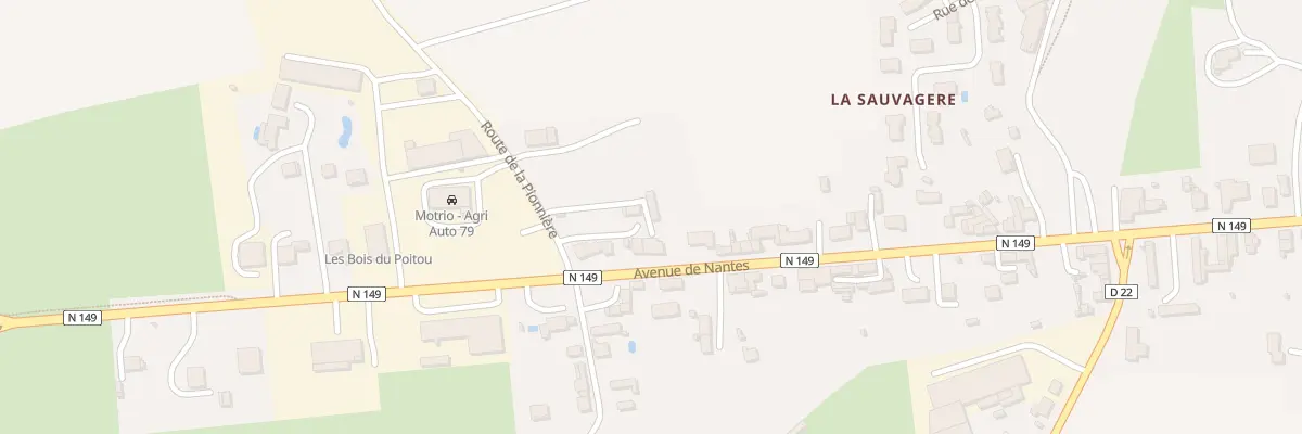 Plan du 52 Av de Nantes à La Ferrière-en-Parthenay