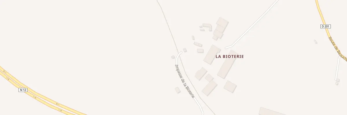 Plan du 83 La Bioterie à Gandelain