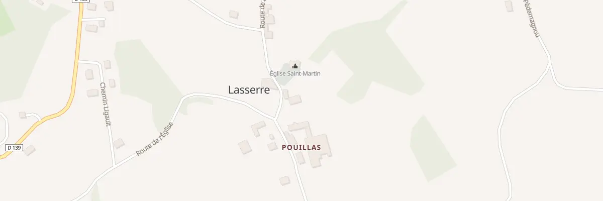 Plan du 6 Rte de l’Église à Lasserre