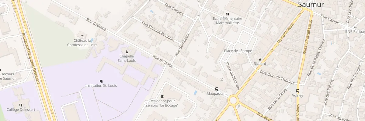 Plan du 14 Rue d’Alsace à Saumur