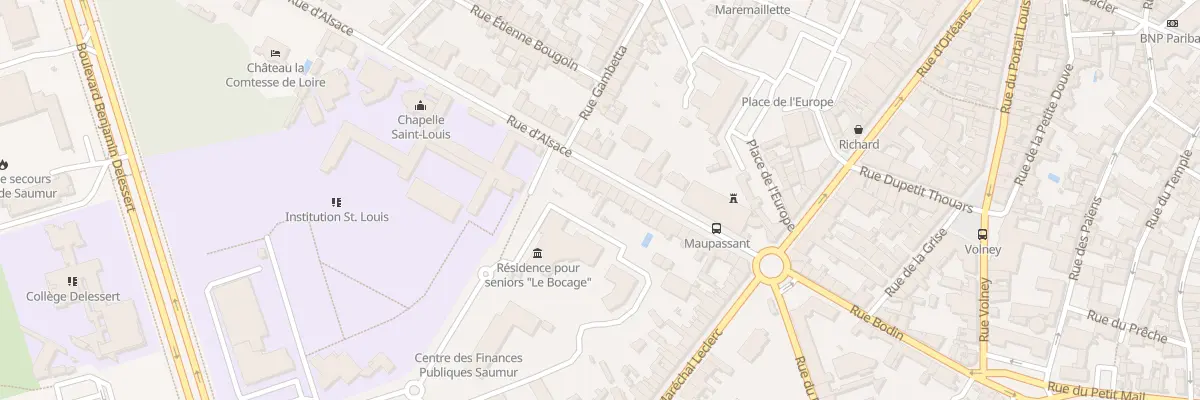 Plan du 33 Rue d’Alsace à Saumur