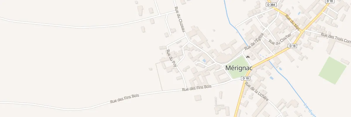 Plan du 1 Rue du Puy à Mérignac
