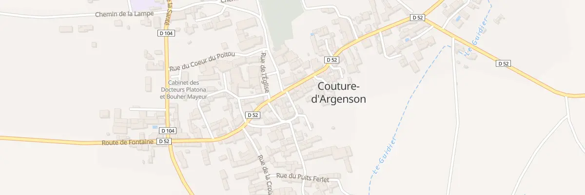 Plan du 10 Rue Fleurie à Couture-d’Argenson