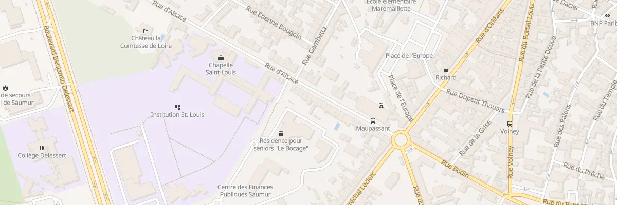 Plan du 35 Rue d’Alsace à Saumur