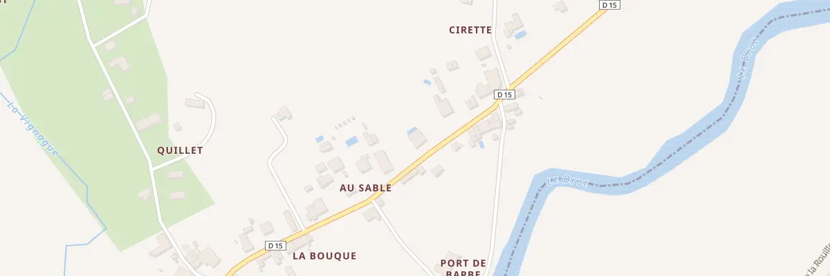 Plan du 1 Cirette à Courpiac