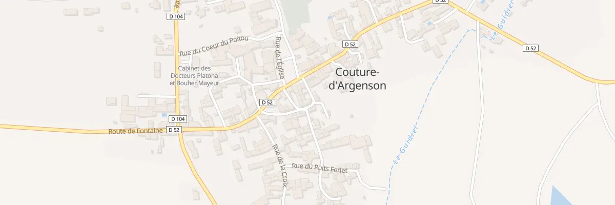 Plan du 1 Rue Fleurie à Couture-d’Argenson