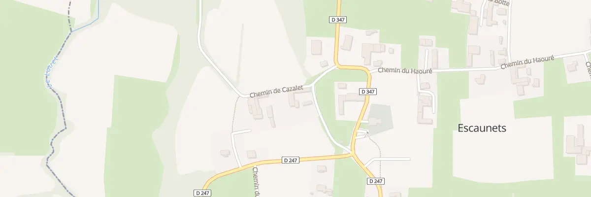 Plan du 5016 Che du Cazalet à Escaunets
