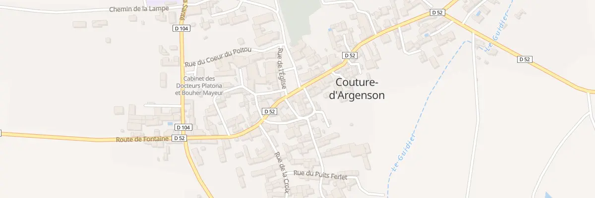 Plan du 4 Rte de Ruffec à Couture-d’Argenson