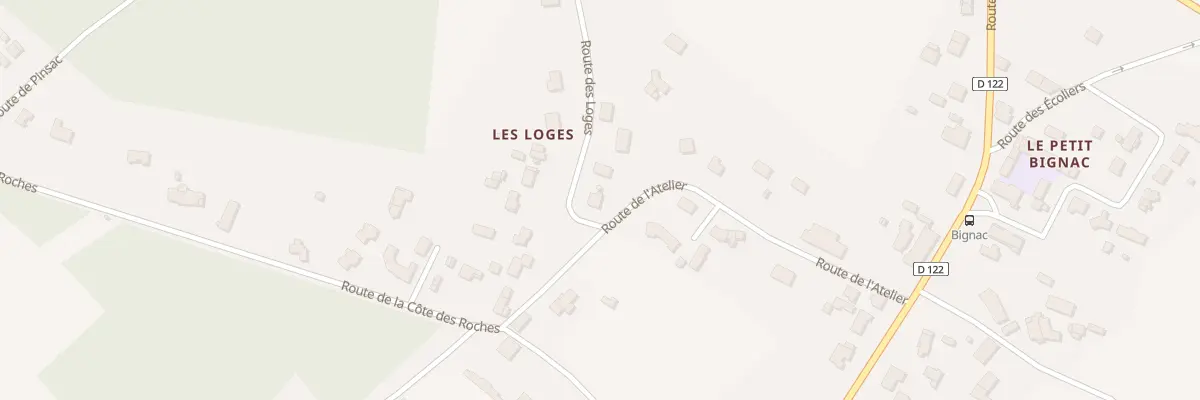Plan du 12 Les Loges à Chamadelle
