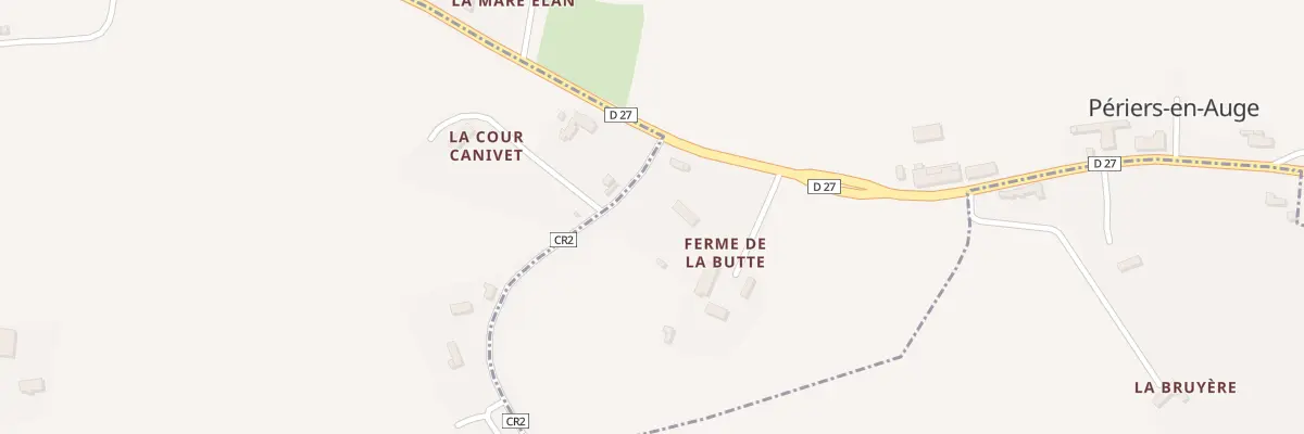 Plan du 1688 Che des Sources à Périers-en-Auge