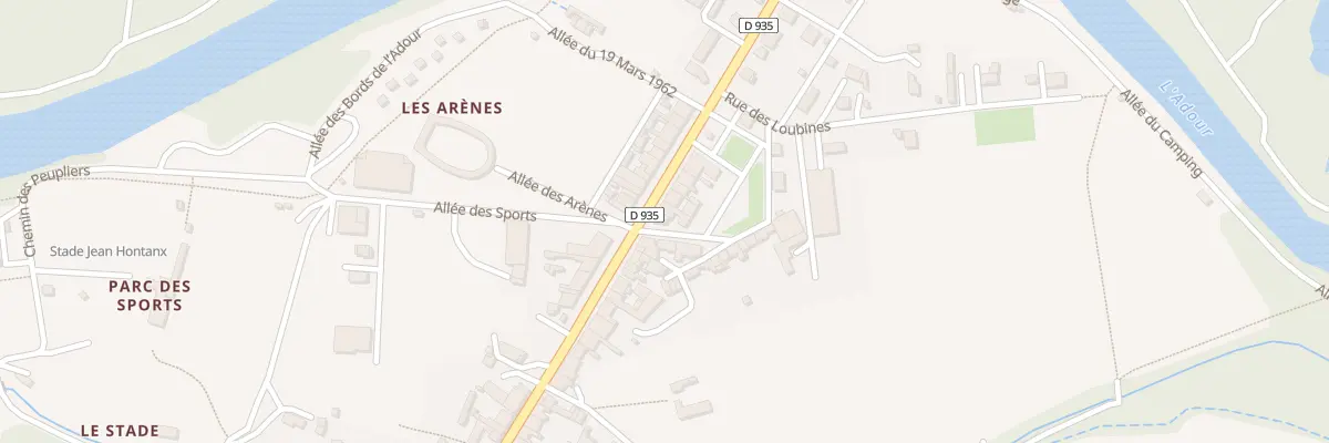 Plan du 60 Av de l’Adour à Riscle