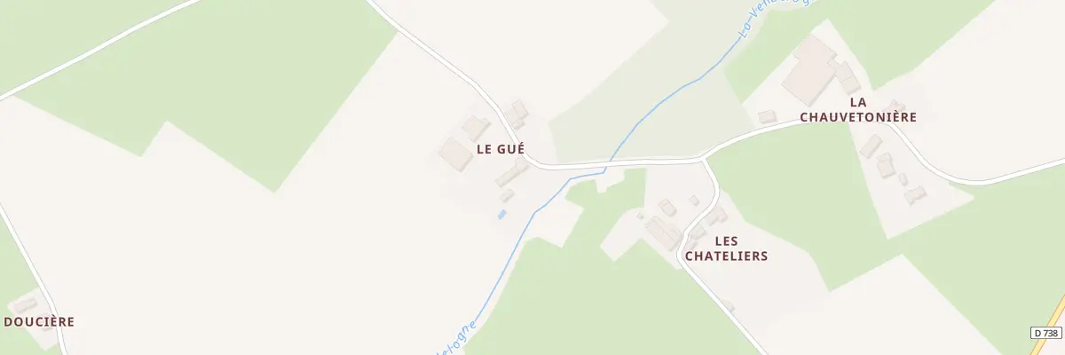 Plan du 3 Le Gué à La Ferrière-en-Parthenay