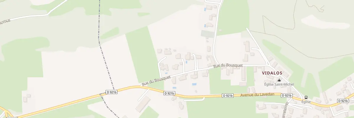 Plan du 32 Rue du Bousquet à Agos-Vidalos