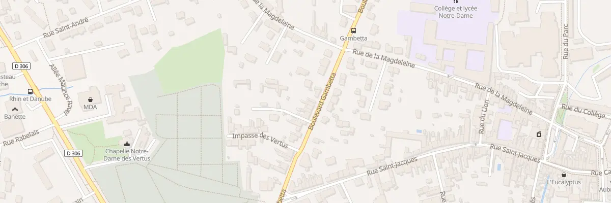 Plan du 27 Bd Gambetta à La Flèche