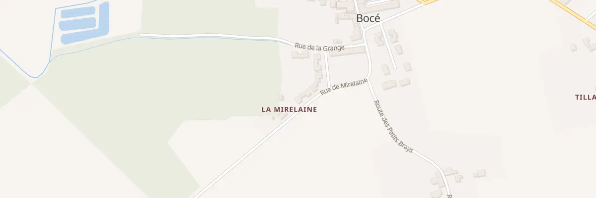 Plan du 1 Rue de Mirelaine à Baugé-en-Anjou
