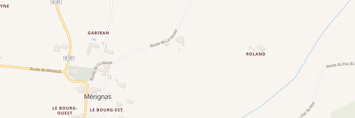 Plan du 1 Menillon à Mérignas