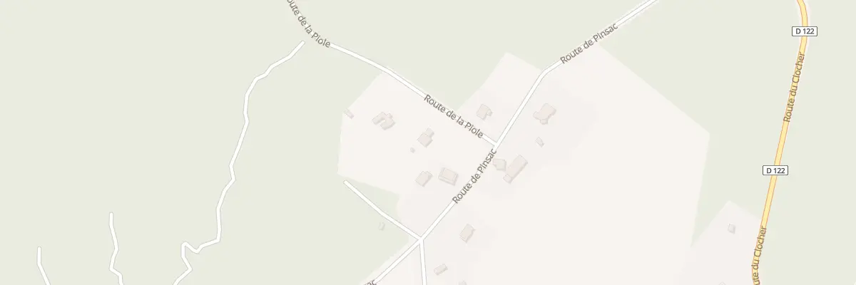 Plan du 61 Rte de la Piole à Chamadelle