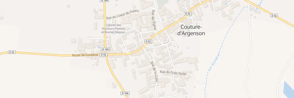 Plan du 2 Rue Fleurie à Couture-d’Argenson