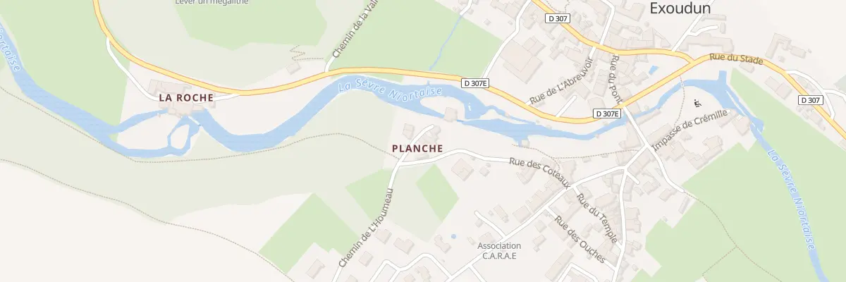 Plan du 4 Imp de la Planche à Exoudun