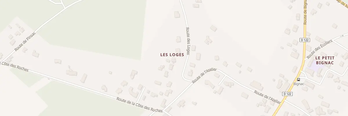 Plan du 3 Les Loges à Chamadelle