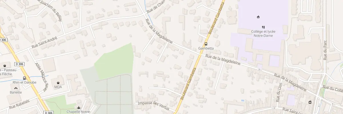 Plan du 61 Rue de la Magdeleine à La Flèche
