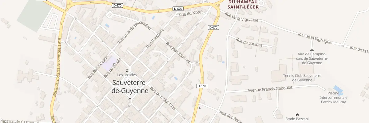 Plan du 20 Rue Saint Léger à Sauveterre-de-Guyenne