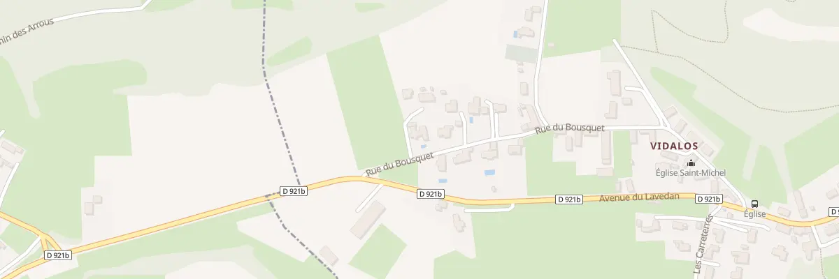 Plan du 5050 Rue du Bousquet à Agos-Vidalos