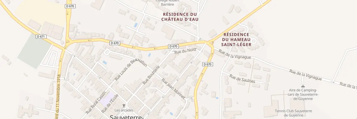 Plan du 1 Rue du Nord à Sauveterre-de-Guyenne