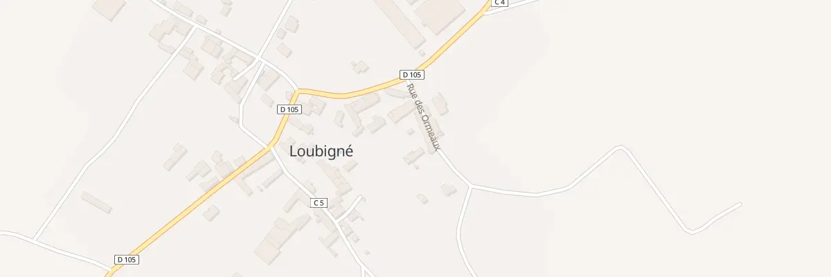 Plan du 1 Rue des Ormeaux à Loubigné