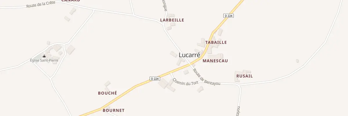 Plan du 5592 Rte de la Crete à Lucarré