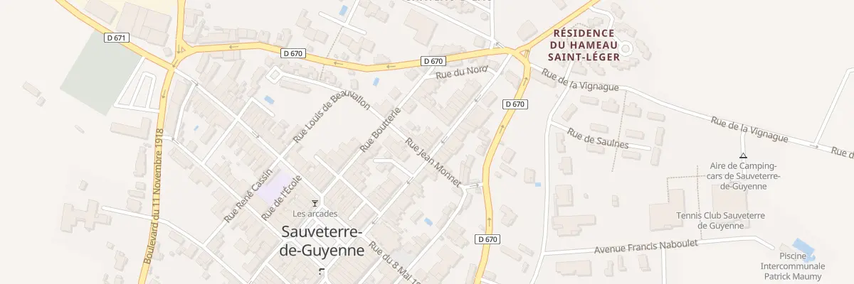 Plan du 25 Rue Saint Léger à Sauveterre-de-Guyenne