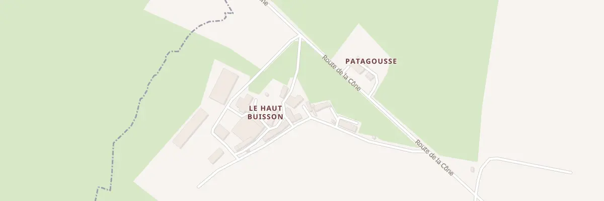 Plan du Chemin du Haut Buisson à Bernay-Neuvy-en-Champagne
