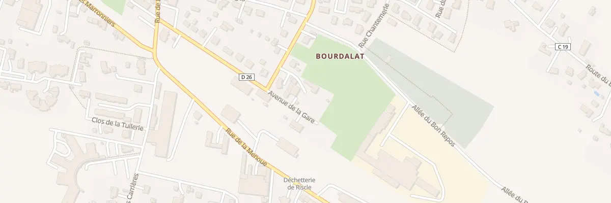 Plan du 23 Av de la Gare à Riscle