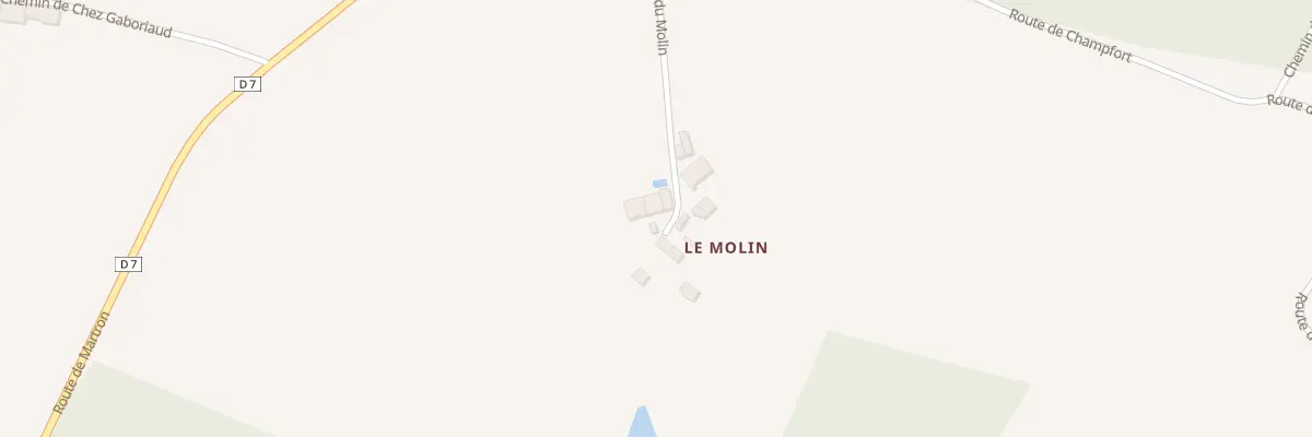 Plan du 5050 Le Molin à Saint-Vallier