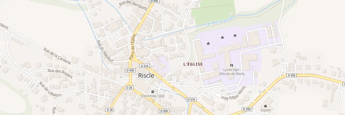Plan du 5555 Rue du Château à Riscle