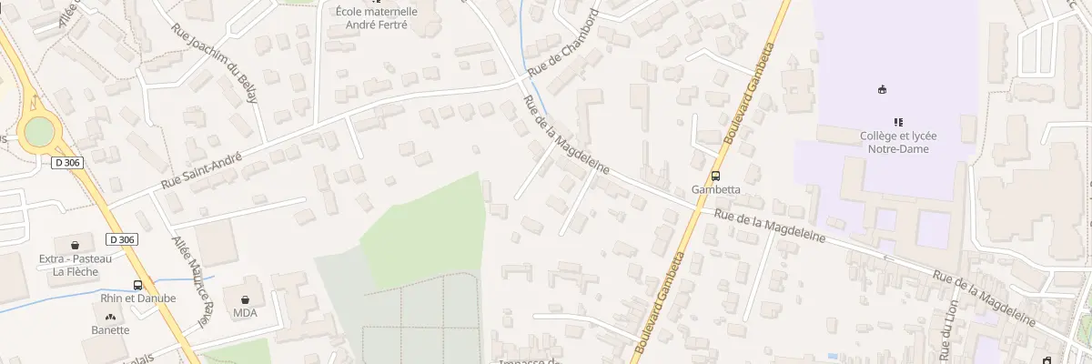 Plan du 67 Rue de la Magdeleine à La Flèche