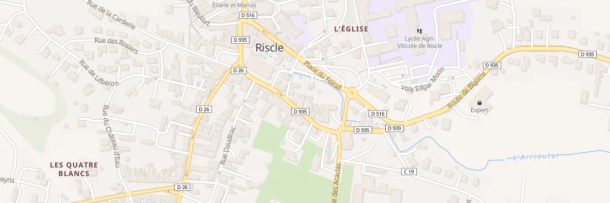 Plan du 9 Rue des Pyrénées à Riscle