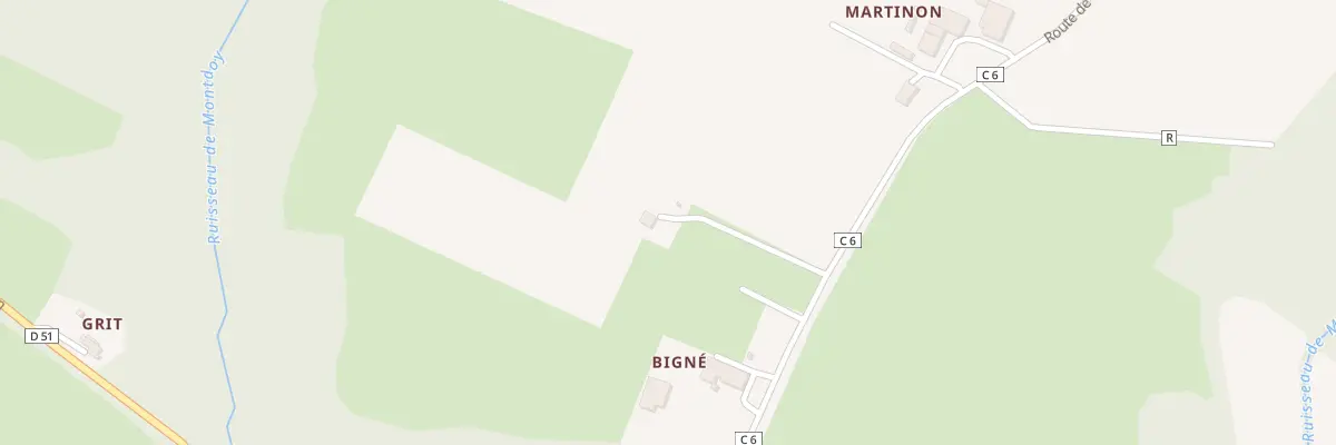 Plan du 2100 Rte de Martinon à Lagrange