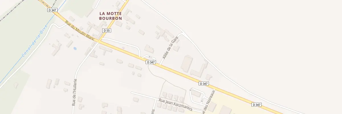 Plan du 1 All de la Gare à Pouançay