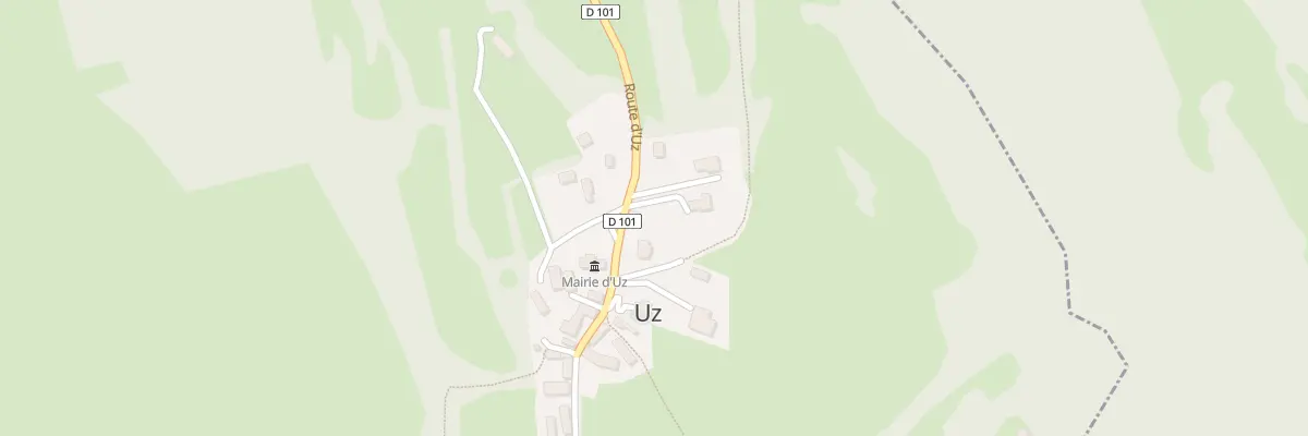 Plan du 9 Rte de Saint-Savin à Uz