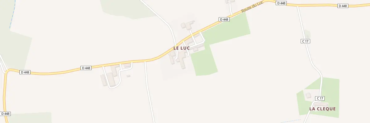 Plan du 914 Rte du Luc à Saint-Lanne
