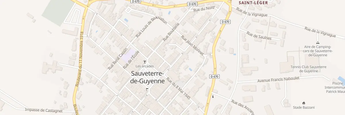 Plan du 13 Rue Saint Léger à Sauveterre-de-Guyenne