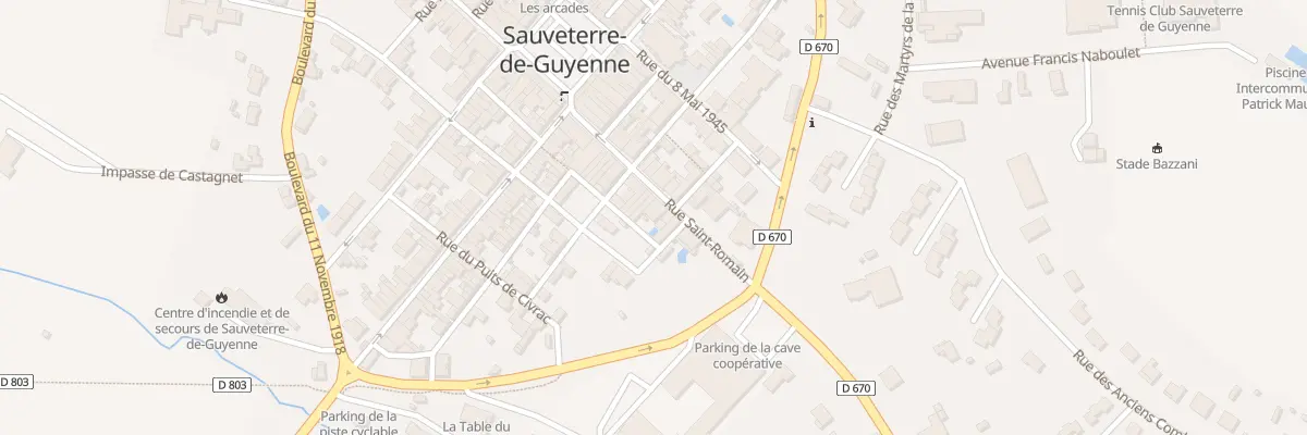 Plan du 72 Rue des Jardiniers à Sauveterre-de-Guyenne