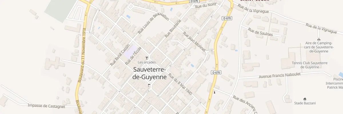 Plan du 7 Rue Saint Léger à Sauveterre-de-Guyenne