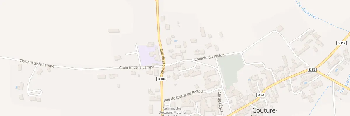 Plan du 10 Rue de l’Eglise à Couture-d’Argenson
