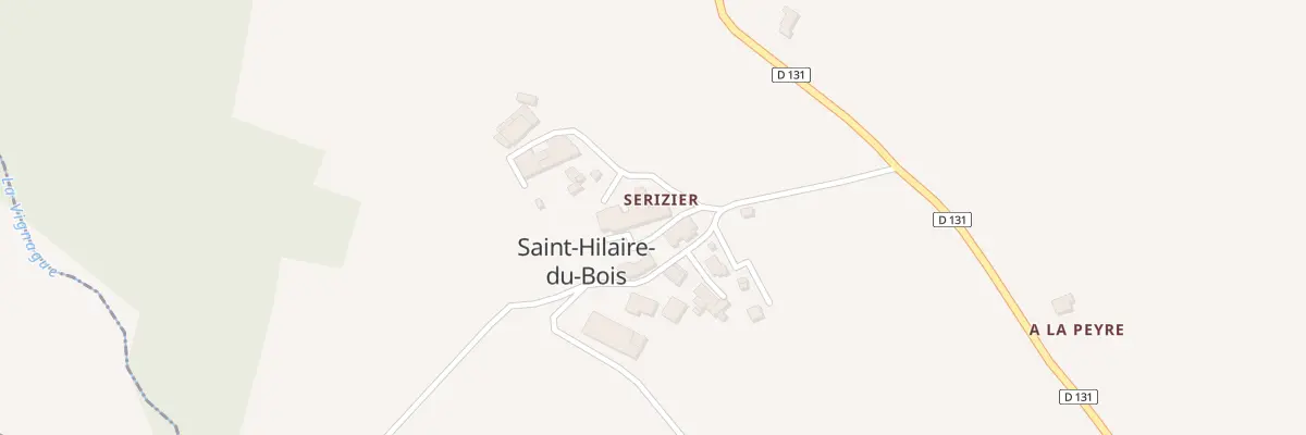 Plan du 9 Serizier à Saint-Hilaire-du-Bois